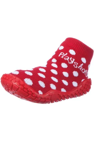 Playshoes Calzini da Mare con Protezione UV Pois Scarpe da Acqua da Unisex - Bambini e ragazzi, Rosso (Red 8), 22/23 EU