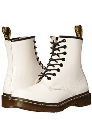 Dr. Martens 1460 Patent Stivaletti, Unisex Adulto, (White), 41