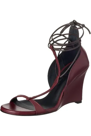 Pinko Block Sandalo Nappa, Zeppa Donna, WW5_Ribes Intenso, 38 EU