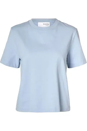 SELECTED Slfessential SS Boxy Tee Noos T-Shirt, , M Donna