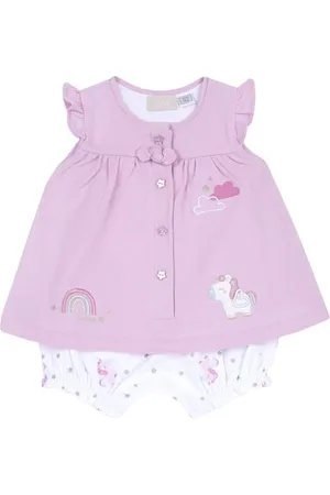 chicco Tutina Neonata a Maniche Corte, Pagliaccetto Neonata con Comoda Apertura con Bottoncini, in Morbido Cotone, Lavabile in Lavatrice, Abbigliamento Neonata 0-24 Mesi, Designed in Italy
