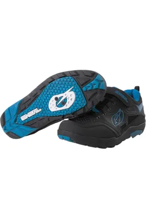 Oneal | Scarpe da Mountain Bike | MTB Downhill Freeride | Vegan | Ottimo Grip, Suola SPD, Sistema di Allacciatura Rapida, Traspirante | Scarpa Traverse SPD | Adulto | Nero-Blu | Taglia 39