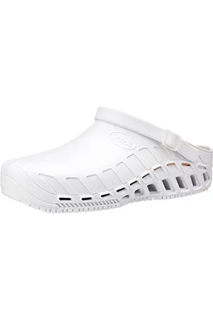 Scholl Clog Evo - Zoccoli Sanitari Professionali per Uomo o Donna, Ultra Leggeri, Comodi e Traspiranti, con Suola Antiscivolo, Soletta in Memory Removibile e Cinturino Rotante