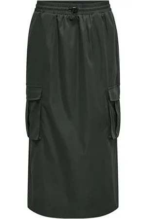 ONLY Onlcashi Cargo Long Skirt Wvn Noos Gonna, , S Donna