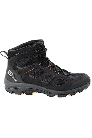 Jack Wolfskin Vojo 3 Texapore Mid M, Scarpe da Esterno Uomo, Nero (Black Burly Yellow Xt), 39.5 EU