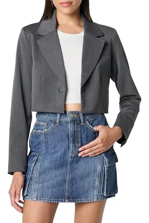 THE DROP Reims Cropped Blazer, , M