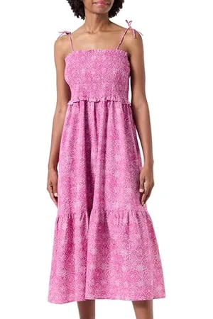 ONLY Onlmiley Strap Smock Midi Dress Ptm Abito, Colore: Rosa, S Donna