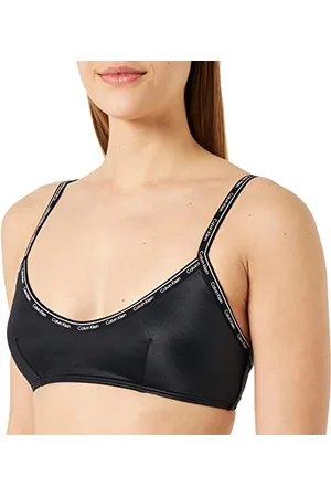 Calvin Klein Top Bikini a Bralette Donna Imbottito, (PVH Black), M