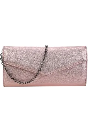 Buffalo Secco Glitter Rose, Pochette Donna
