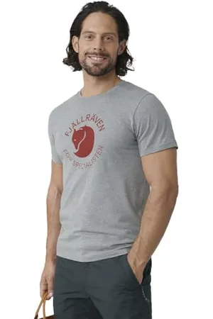 Fjällräven FJALLRAVEN Fox T-Shirt M, Grey Melange, M Uomo