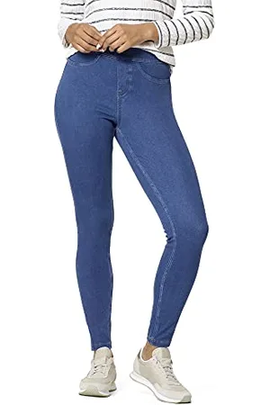 HUE Leggings Curvy Fit Essential Denim Calzetteria, , M Donna