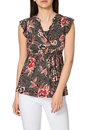 Noppies Top nurs SS AOP Sovere T-Shirt, Nero-P090, L Donna