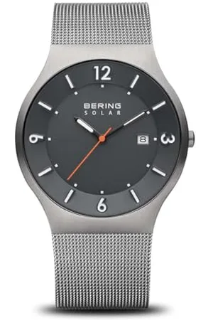 Bering Orologio da Uomo con Movimento Solare - Collezione Solar con Acciaio Inossidabile e Vetro Zaffiro 14440-077 - Orologi a Bracciale