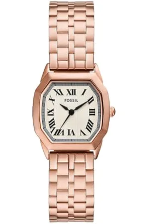 Fossil Harlow Orologio da Donna, Movimento al quarzo con Cinturino in acciaio inossidabile o in pelle, 27 mm