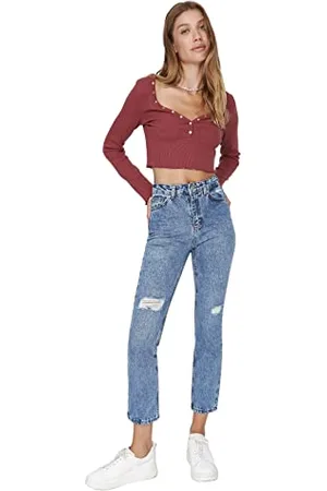 Trendyol Jeans Bootcut & Svasati Donna, , 68