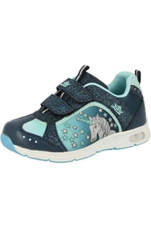 LICO Unicorn V Blinky, Scarpe da Ginnastica Basse, Blu (Marine/Türkis Marine/Türkis), 35 EU