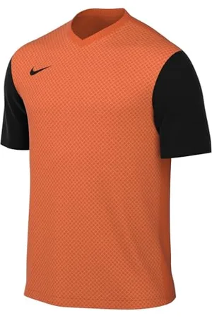 Nike M NK DF Tiempo Prem II JSY SS T-Shirt, Arancione di Sicurezza/Nero, S Uomo