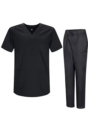 MISEMIYA Uniformi Unisex Set Camice – Uniforme Medica con Maglia e Pantaloni Uniformi Mediche Camice Uniformi sanitarie - 817-8319 - Large