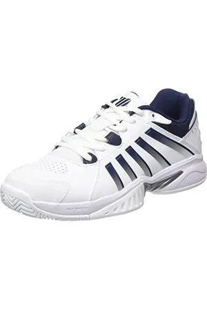 K-Swiss Receiver V, Scarpe da Tennis Uomo, White/Peacoat/Silver, 42 EU