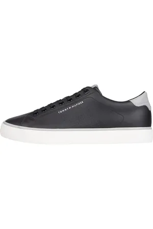 Tommy Hilfiger Uomo Sneakers Vulcanizzate Low Scarpe, (Black), 46