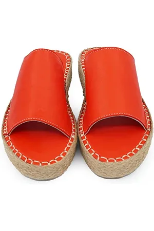 Bonateks Derbtrlky100344, Sandali con Zeppa Donna, Colore: Arancione, 39 EU