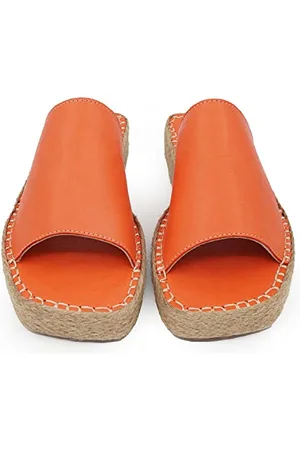 Bonateks Derbtrlk100241, Sandali con Zeppa Donna, Colore: Arancione, 36 EU