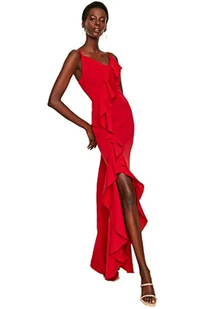 Trendyol Detailliertes Abendkleid und Abschlusskleid Abito da Sera Formale, , 38 da Donna