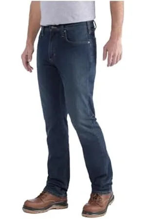 Carhartt Jeans Con Gamba Affusolata, Cinque Tasche, Straight Fit, Elasticità Extra Rugged Flex, Uomo, (Superiore), 40W / 32L
