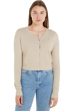 Tommy Hilfiger TJW CRP Essential Cardigan DW0DW17252, (Newsprint), L Donna