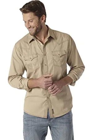 Wrangler MVR502T Camicia Button-Down, , 3X-Alto Uomo