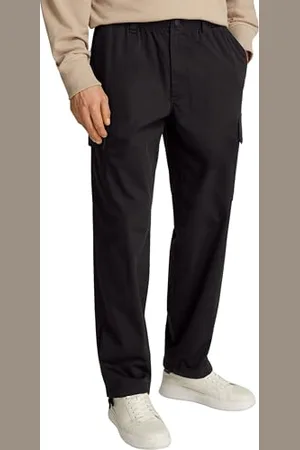 Calvin Klein Uomo Pantaloni Cargo Regular Fit Straight Lunghi, Nero , 30W/30L