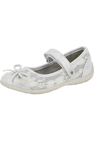 LICO Arabella V, Ballerine con Cinturino alla Caviglia Bambina, Argento (Silber Silber), 34 EU