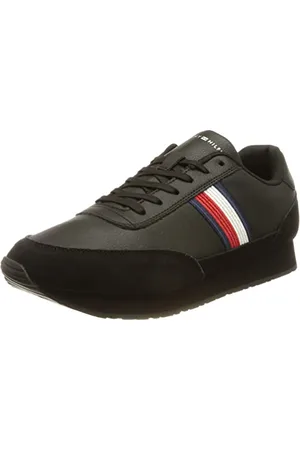 Tommy Hilfiger Sneakers da Runner Uomo Core Eva Runner Scarpe Sportive, (Black), 44 EU