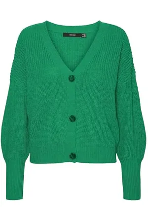 VERO MODA Vmlea LS-Cardigan con Scollo a V Maglione, , S Donna