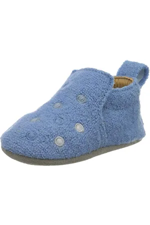 Haflinger Lauflernschuh Pearl, Pantofole Unisex-Bimbi 0-24, Multicolore (Hellblau 56), 23 EU
