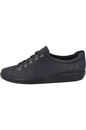 Ecco Soft 2.0 Tie, Scarpe da Ginnastica Basse Donna, Blu (Marine Blue), 39 EU