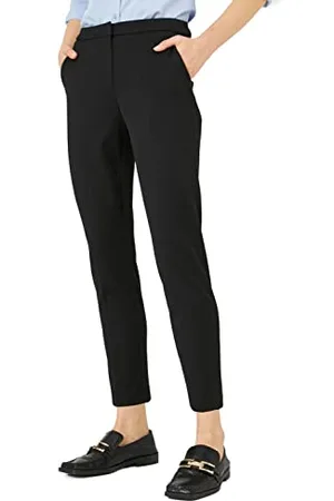 Koton Pocket Medium Rise Crop Cigarette Trousers Pantaloni, (999), 48 Donna