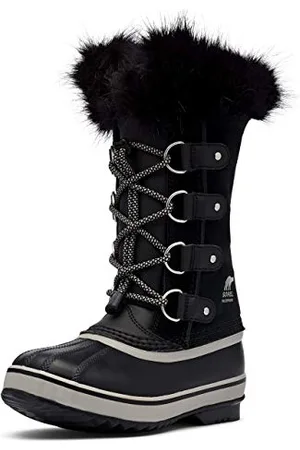 sorel Joan Of Arctic Boot WP, Stivali da Neve Invernali, Unisex - Bambini e ragazzi, Black/Dove 2023, 34 EU