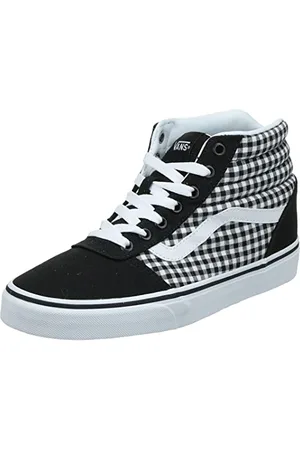 Vans Ward Hi Canvas, Scarpe da Ginnastica a Collo Alto Donna, Nero ((Gingham) Black 1yn), 36.5 EU