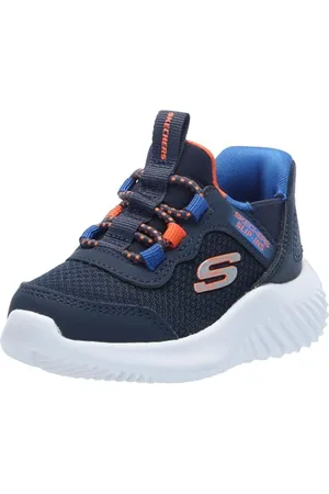 Skechers Bounder Brisk-Burst, Scarpe da Ginnastica, Navy/Blue, 28.5 EU