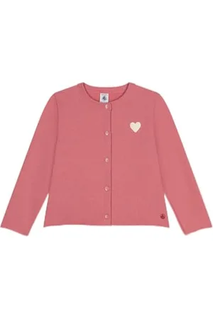 Petit Bateau A0BEQ Cardigan A Maniche Lunghe Bambina Rosewood 8 Anni