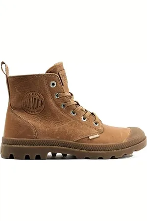 Palladium Pampa Zip Leather, Stivali Sneaker Unisex - Adulto, Marrone, 42 EU