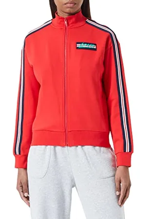 Moschino Zippered, Customized with Striped Tape Along Shoulders Sleeves And Logo Patch on Left Chest. Giacca, , 42 da Donna