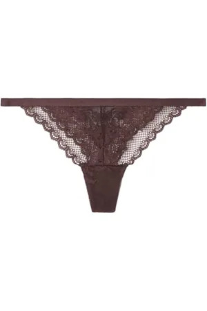 Women secret Maroon Lace Tanga Intimo, , M Donna