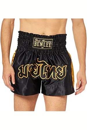 Benlee Rocky Marciano Goldy Pantaloncini, Nero/Oro, M Uomo