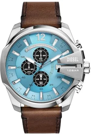 Diesel Orologio Analogico al Quarzo Uomo con Cinturino in Pelle DZ4657