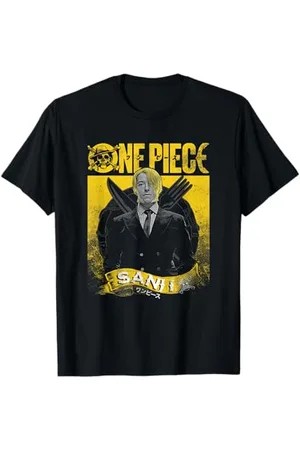 Onepiece Maglietta Sanji Etched Portrait Unisex - Adulti, Fans di , di Tutte le Età, , Small, Manica con Polsino, Classica, Leggera