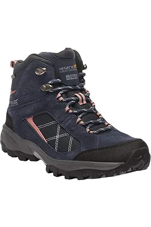 Regatta Lady Clydebank - Stivali da Escursionismo Alti Donna, Blu (Navy/ashrose), 38 EU