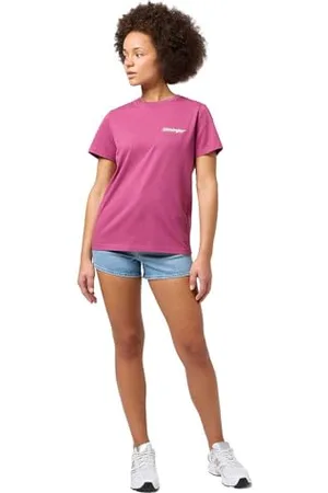 Wrangler T-Shirt Normale, Quarzo Viola, S Donna