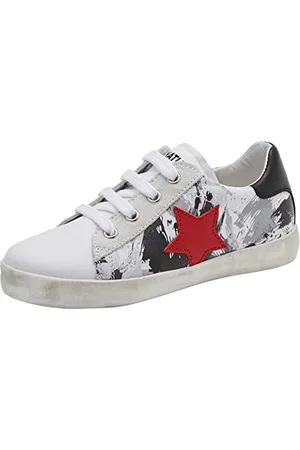 Naturino Annie Zip, Scarpe da Ginnastica, Multicolore (White Black), 20 EU